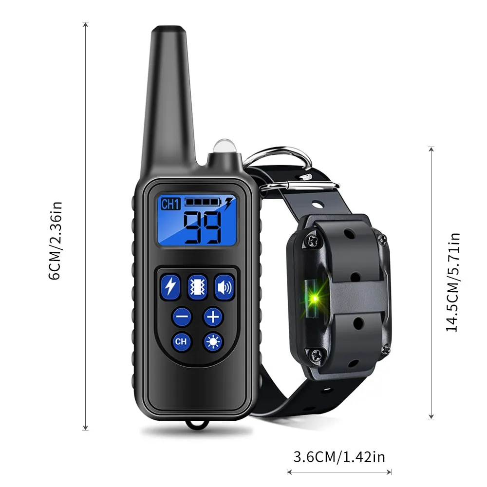 800m Dog Training Collar Dog Training Device IP7