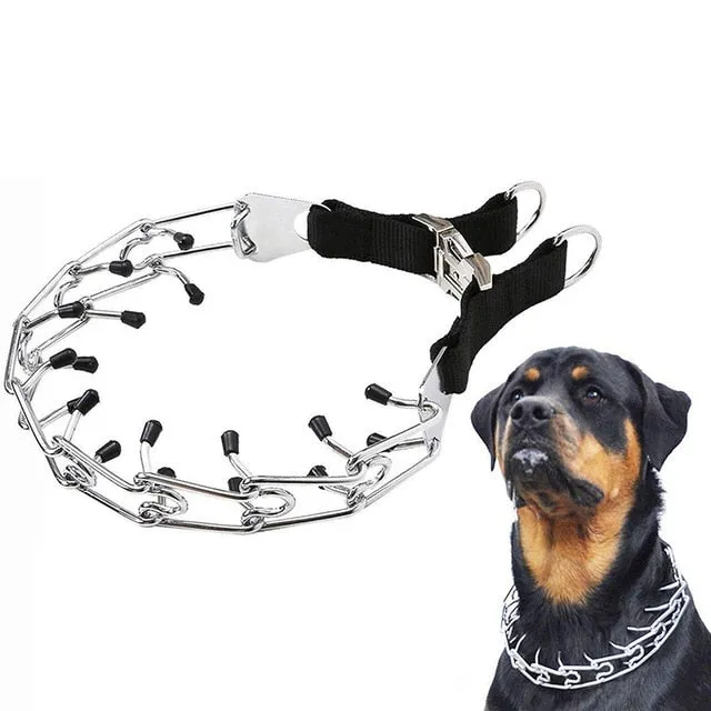 Adjustable Prong Dog Training Choke Pinch Collar