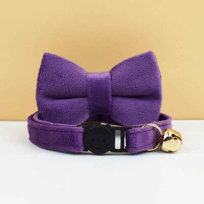 AnyWags Cat Collar Violet Large with Safety Buckle, Bell, and Durable Strap Stylish and Comfortable Pet Accessory