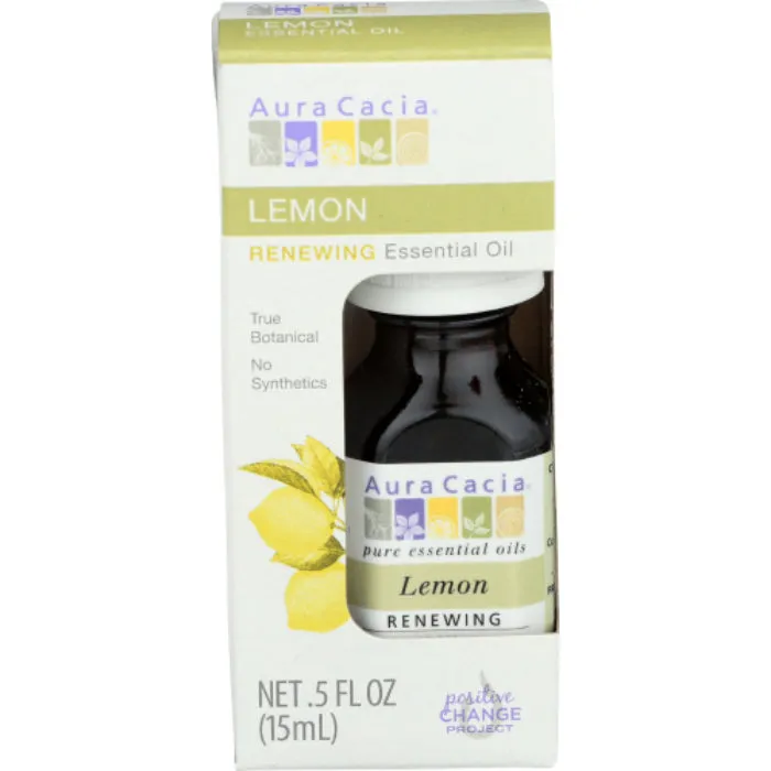 Aura Cacia - Essential Oil Lemon Boxed, 0.5 oz - Pack of 1