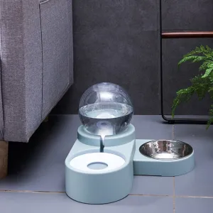 Automatic Pet Feeder Water Dispenser Bubble Pet Bowls for Water Drinking Fountain Feeding