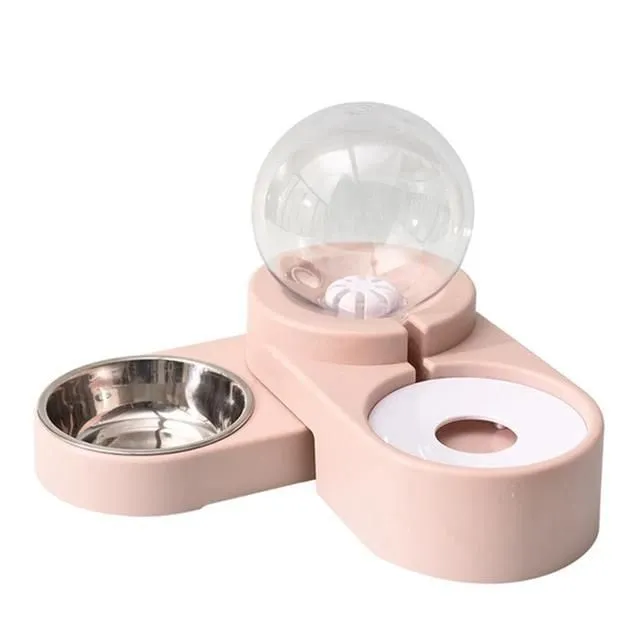 Automatic Pet Feeder Water Dispenser Bubble Pet Bowls for Water Drinking Fountain Feeding