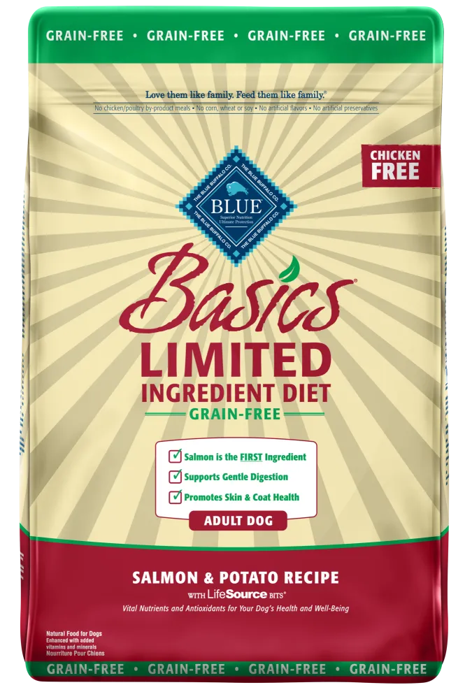 Blue Buffalo Basics Grain Free Adult Salmon & Potato Recipe Dry Dog Food