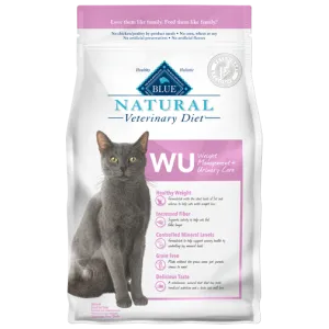 Blue Buffalo BLUE Natural Veterinary Diet WU Weight Management   Urinary Care Dry Cat Food