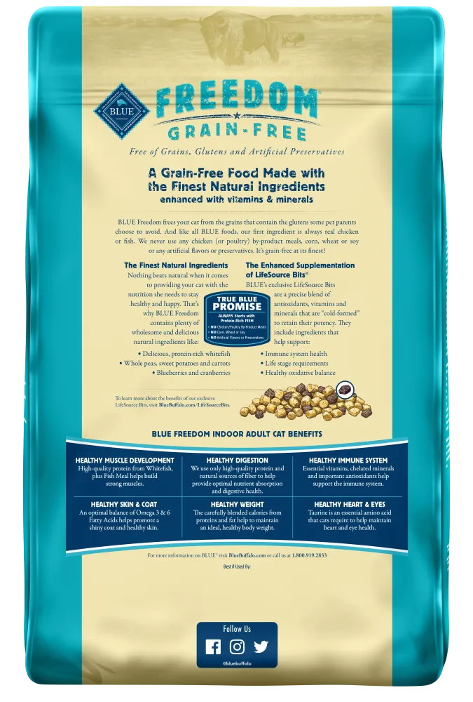 Blue Buffalo Freedom Fish Grain Free Indoor Dry Cat Food