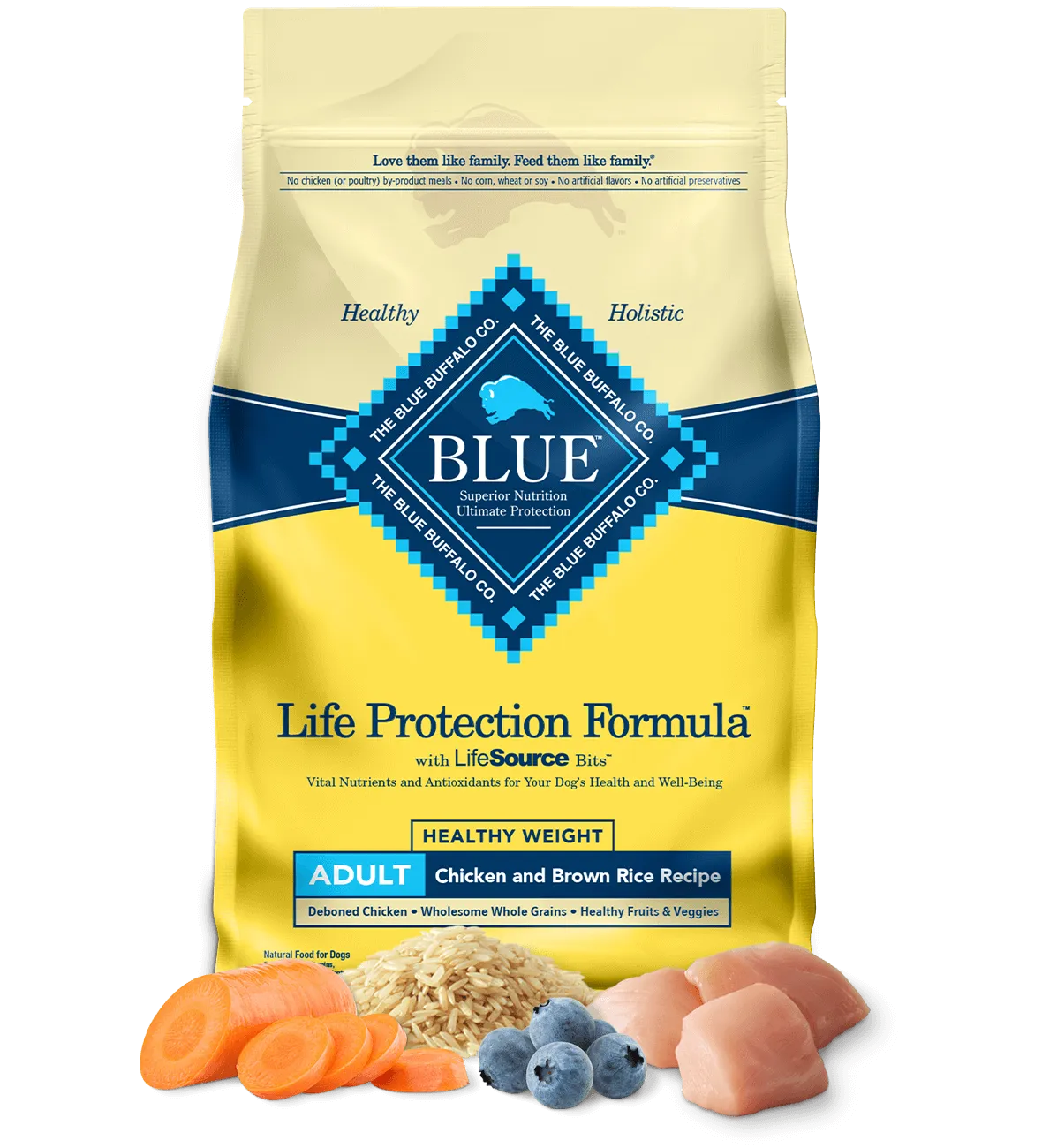 Blue Buffalo Life Protection Healthy Weight Natural Chicken & Brown Rice Recipe Adult Dry Dog Food