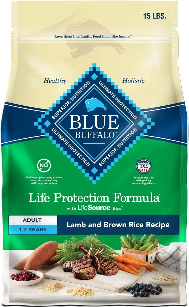 Blue Buffalo Life Protection Natural Lamb & Brown Rice Recipe Adult Dry Dog Food