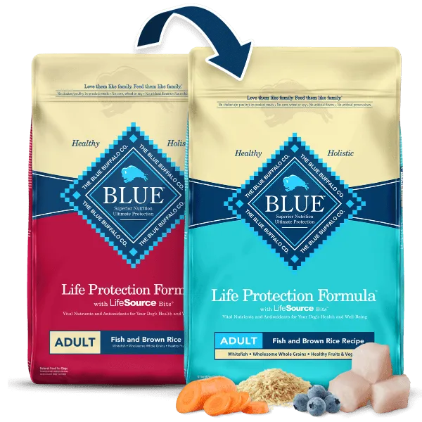 BLUE Life Protection Formula Fish & Brown Rice Recipe Dry Dog Food, 26lb