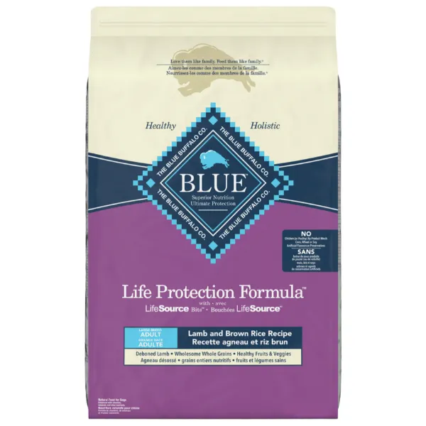 BLUE Life Protection Formula Large Breed Lamb & Brown Rice Recipe Dry Dog Food, 26lb