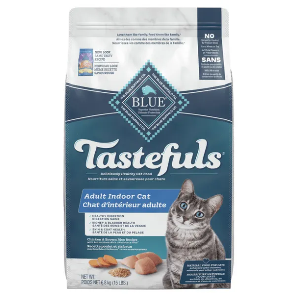 BLUE Tastefuls Indoor Health Chicken & Brown Rice Recipe Dry Cat Food