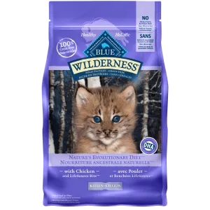 BLUE Wilderness Grain Free Chicken Recipe Kitten Dry Food, 5lb