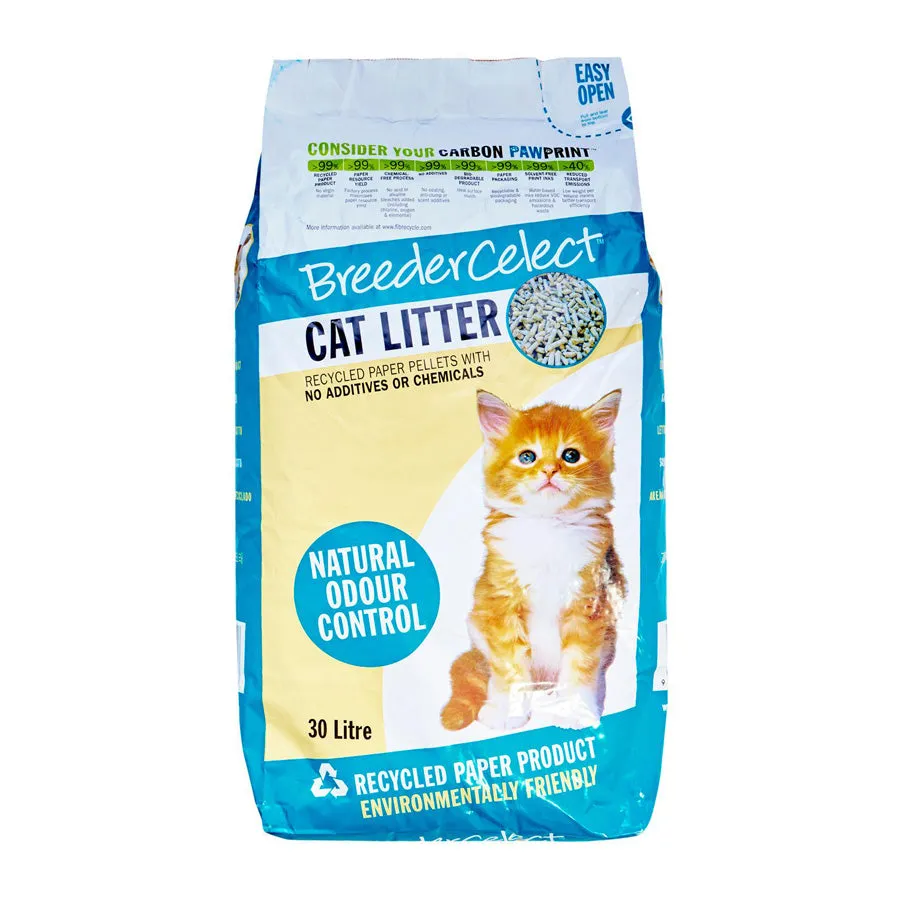 Breeder Celect Recycled Paper Cat Litter