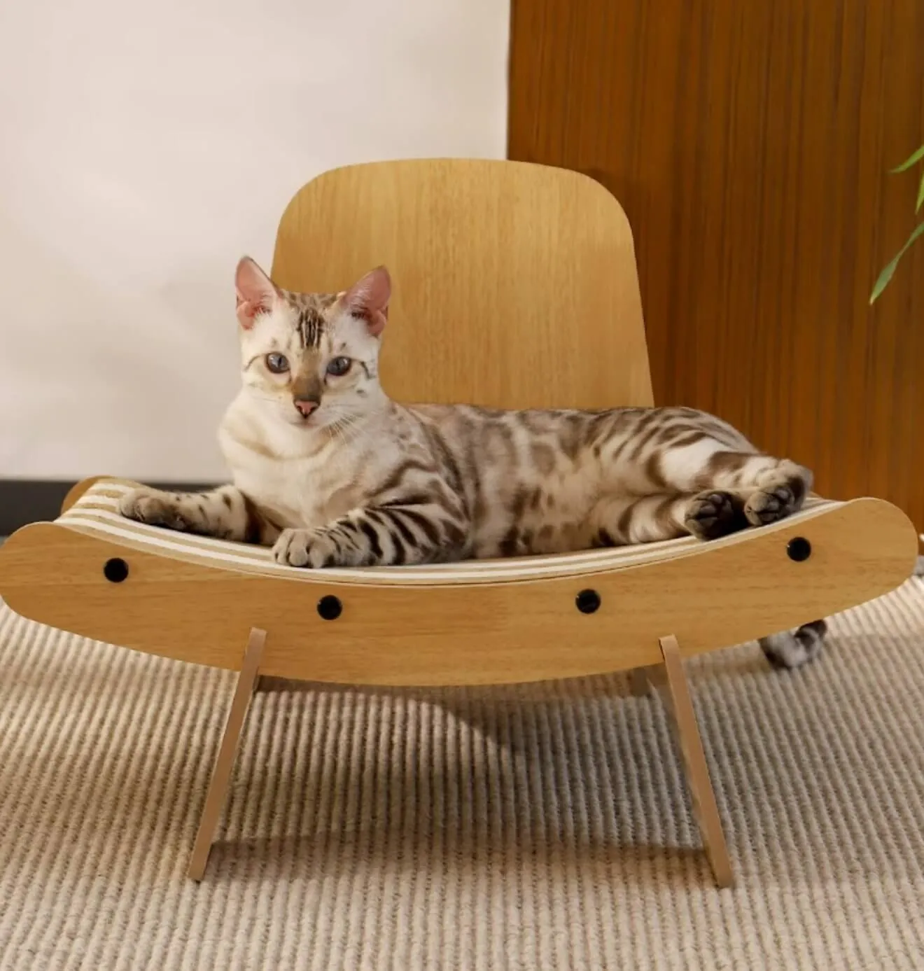 Cat Modern Chair Cat Lounge Corrugated Paper Scratcher