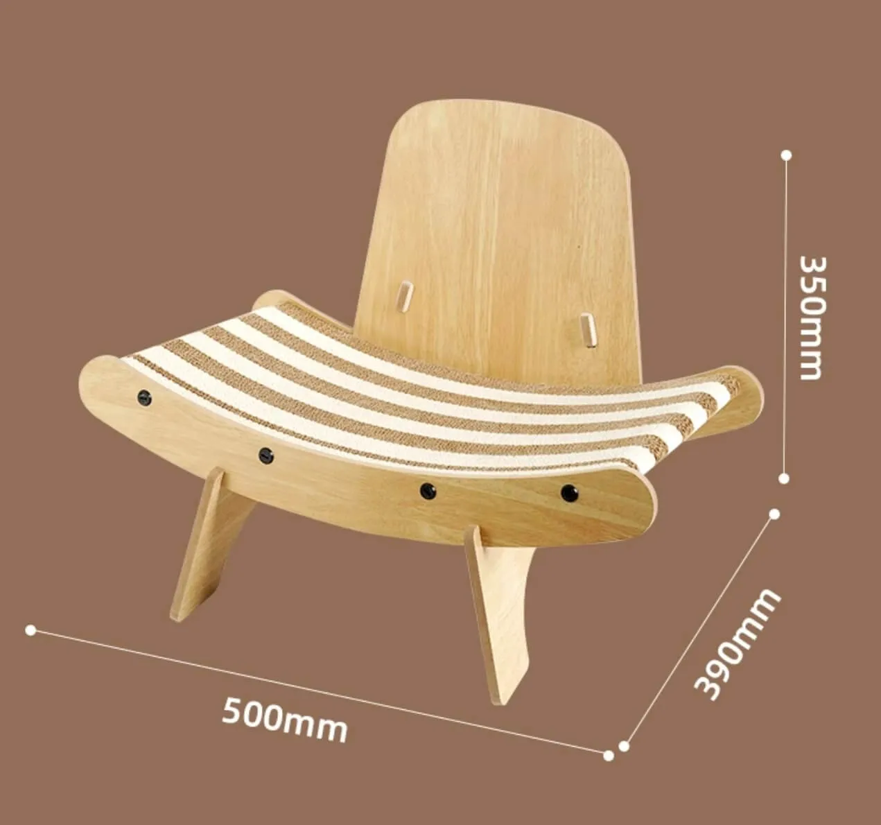 Cat Modern Chair Cat Lounge Corrugated Paper Scratcher