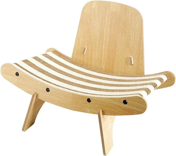 Cat Modern Chair Cat Lounge Corrugated Paper Scratcher