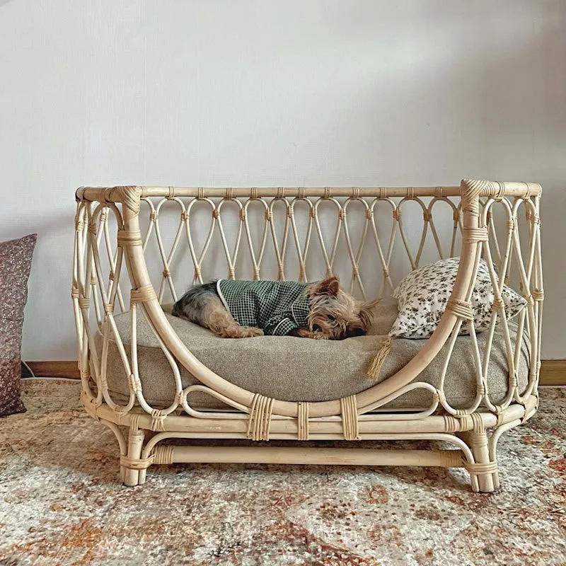 Chic Rattan Pet Oasis