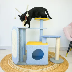 Durable Cat Tree with Sisal Scratching Post - Petwiz KityKat