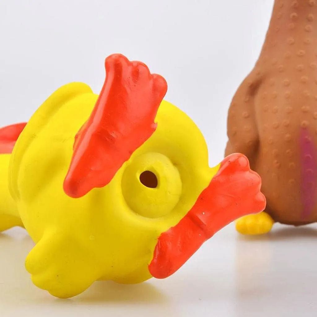 Durable Squeaky Chicken Toy