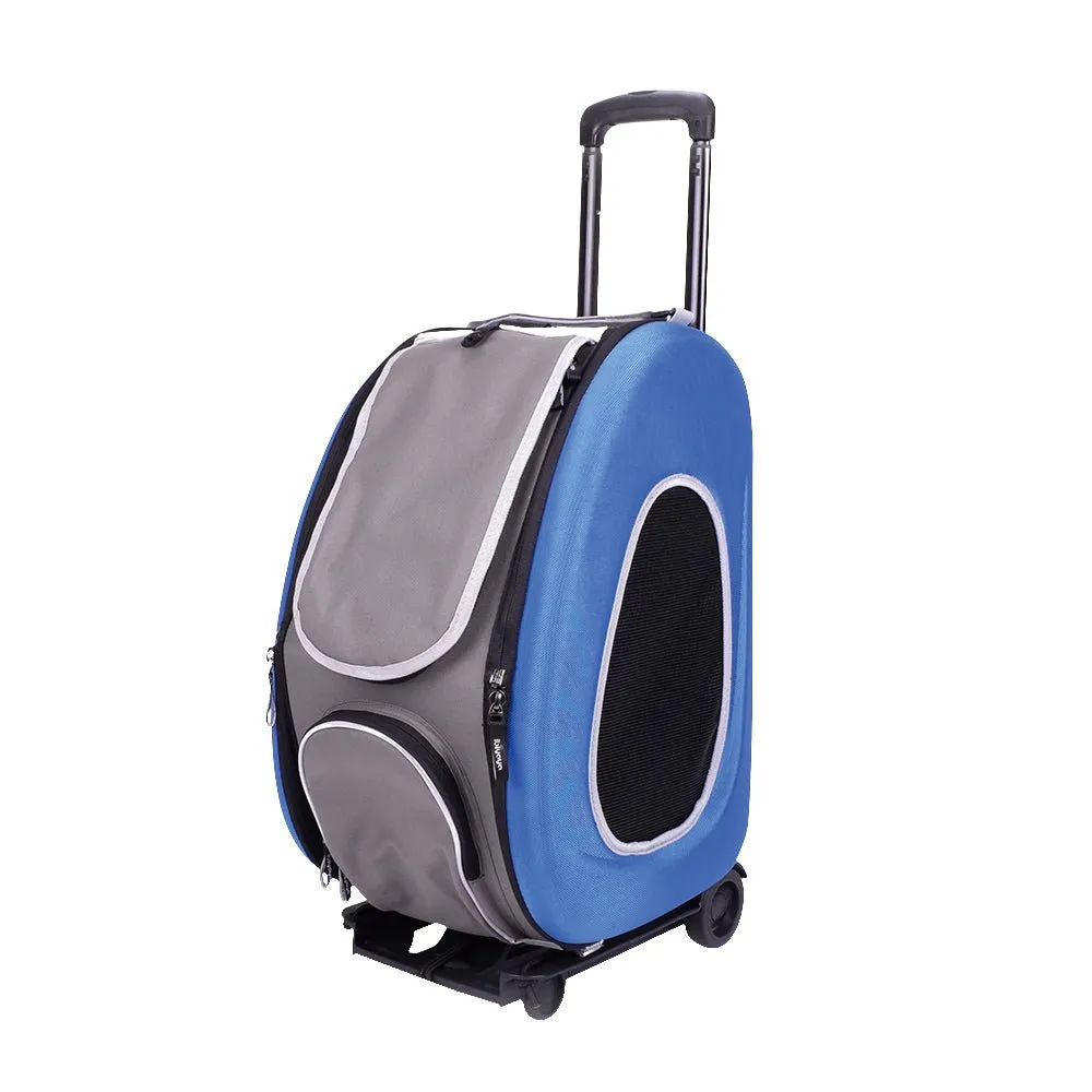 Eva Pet Wheeled Multifunctional Carrier - Blue