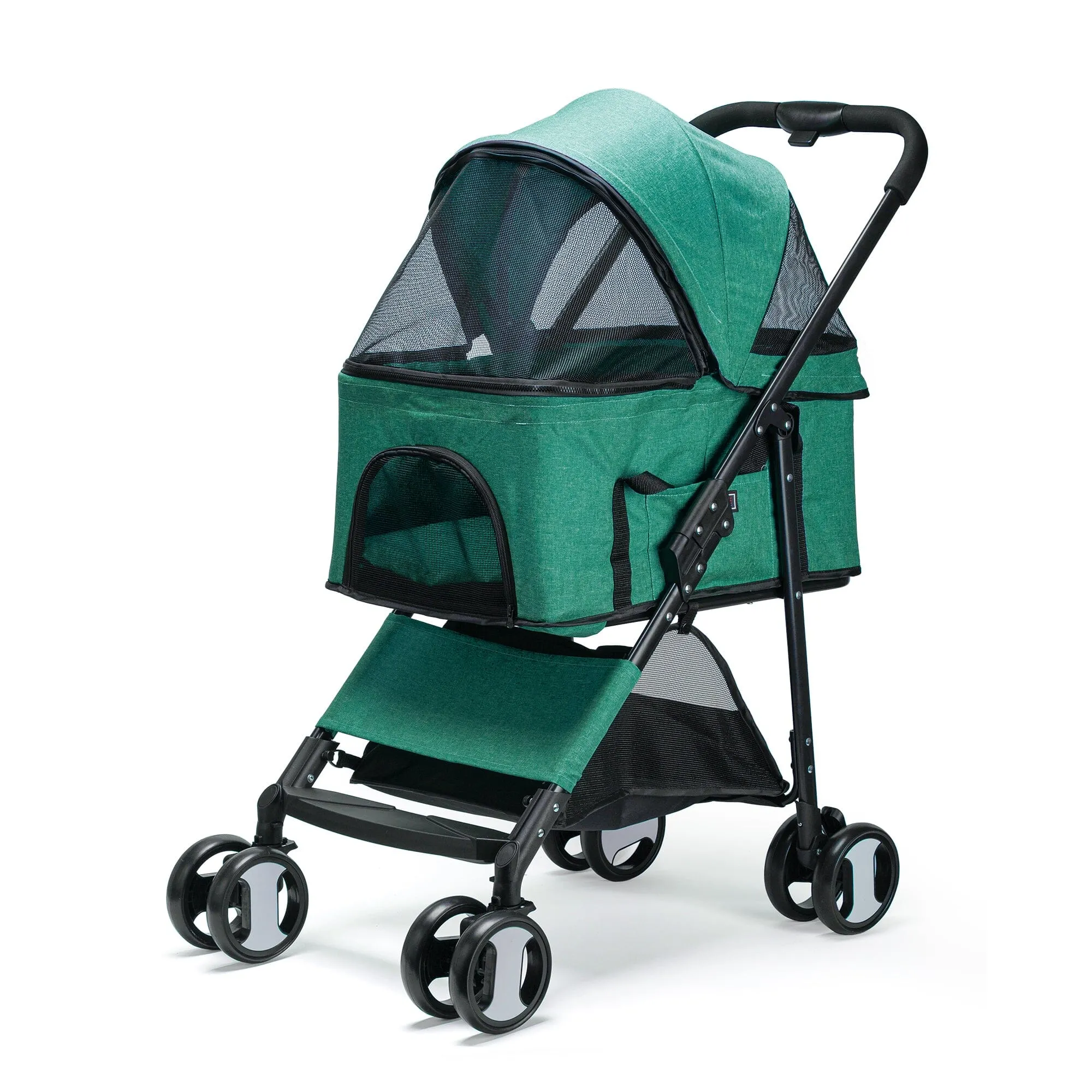 Executive Pet Stroller with a Removable Cradle