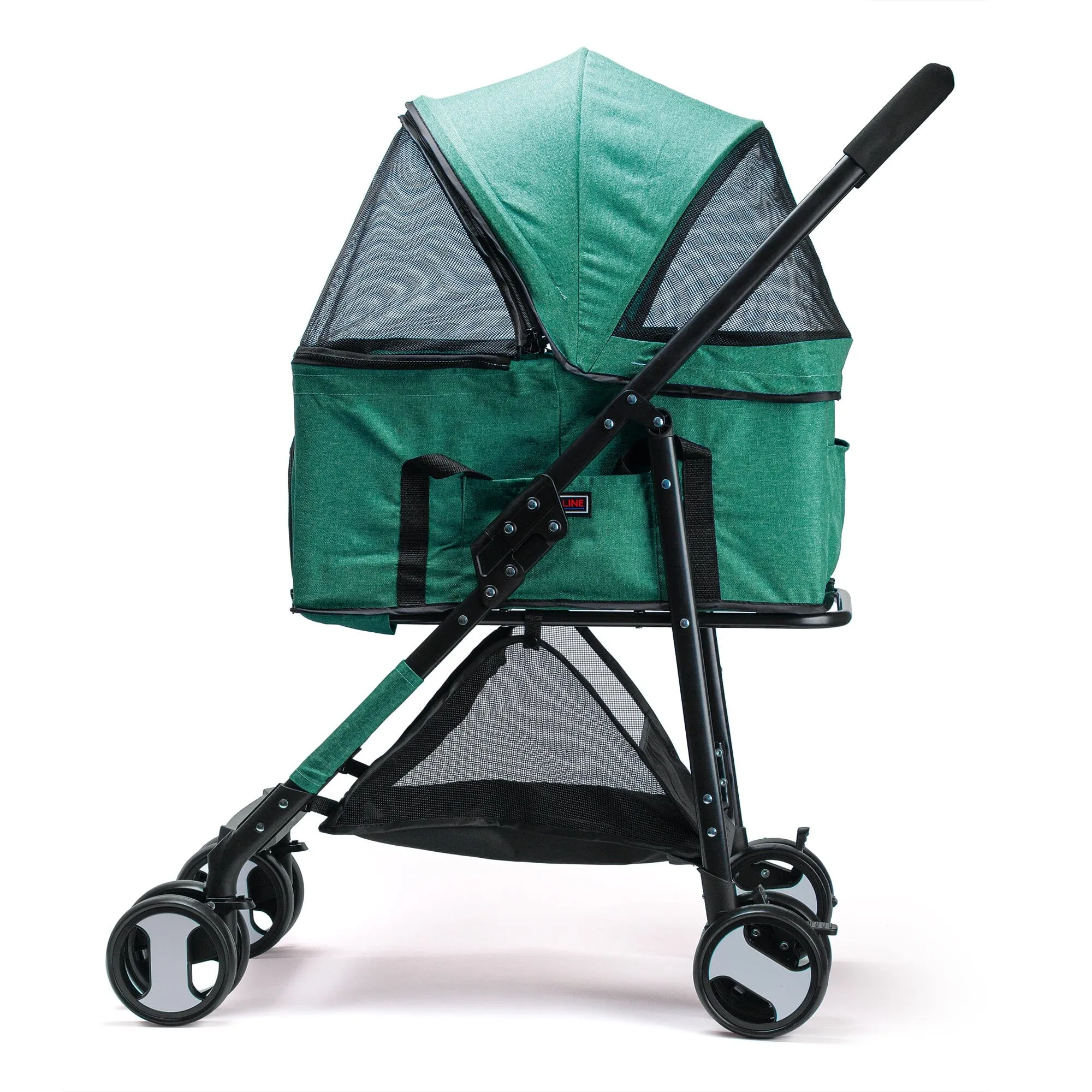 Executive Pet Stroller with a Removable Cradle