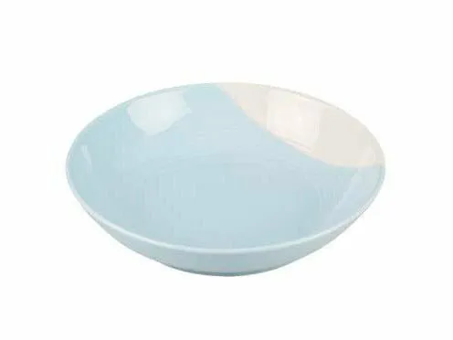 Feeding plate Stone grace 500ml - 18,5x18,5x4,5cm blue/white