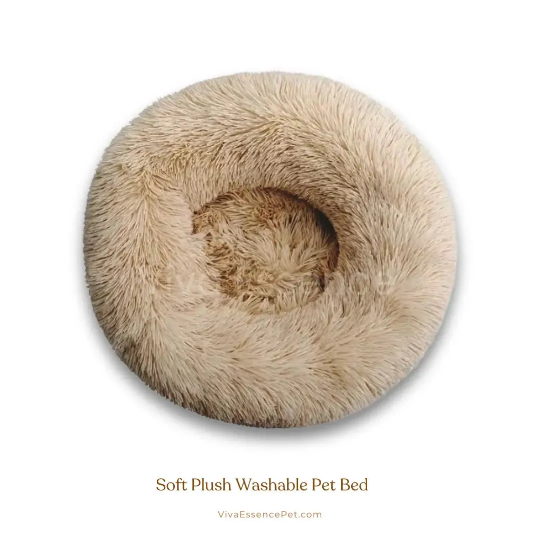 Luxury Washable Pet Bed - Soft Plush Stylish Pet Bedding