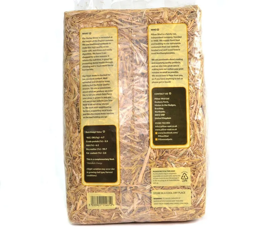 Pillow Wad Barley Straw 2kg