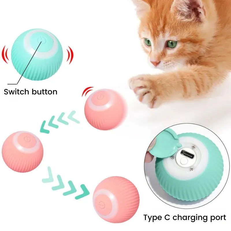 Smart Automatic Cat Teaser Ball