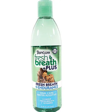 Tropiclean Fresh Breath Oral Care Water Additive Plus Endurance 16oz