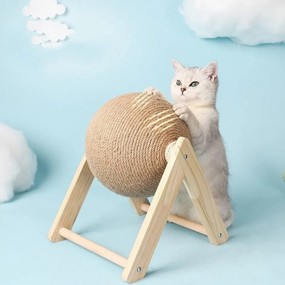 Wear-resistant Cat Rope Ball Scratcher