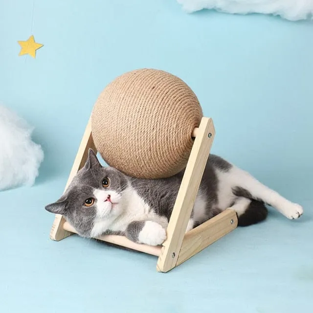 Wear-resistant Cat Rope Ball Scratcher