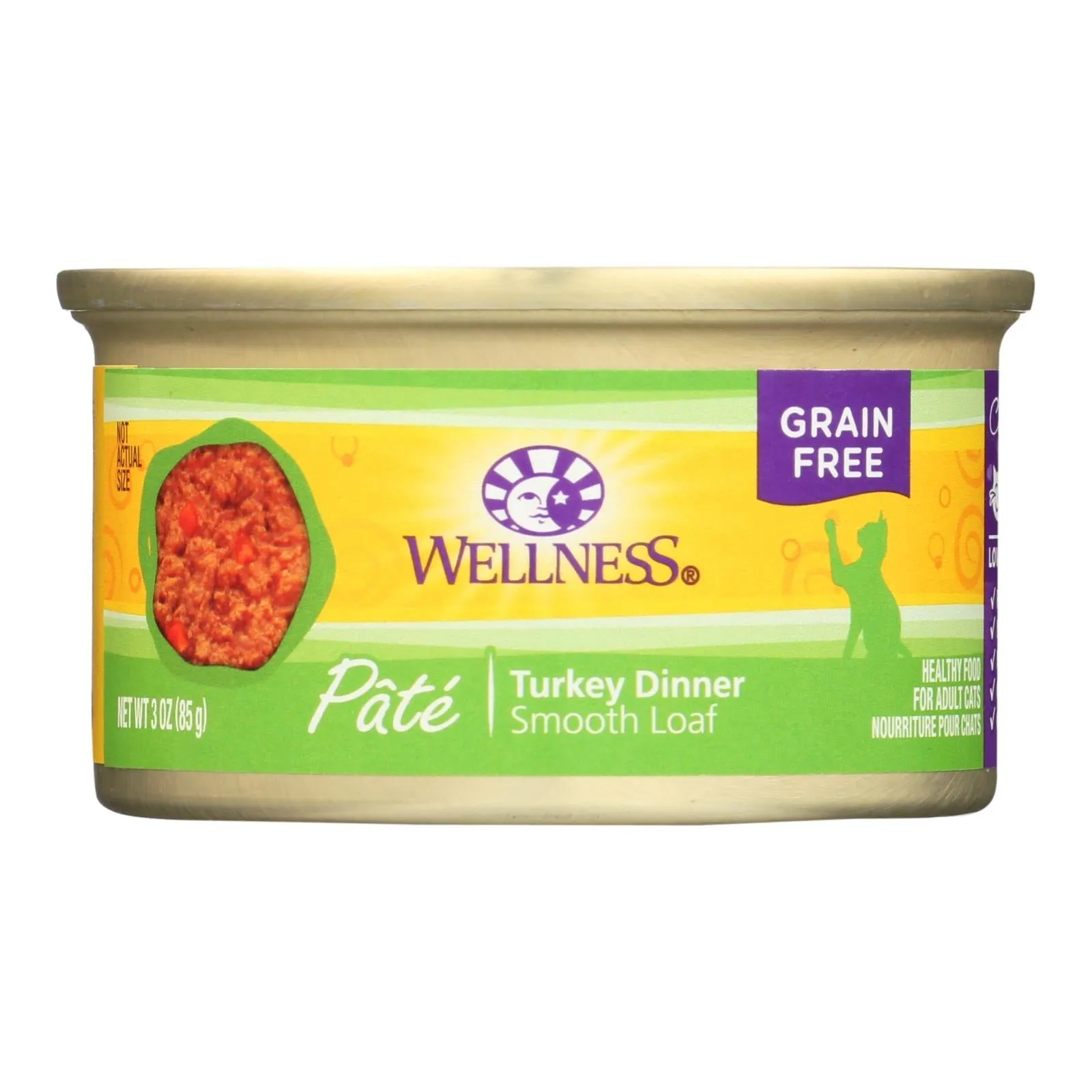 Wellness Pet Products Cat Food Turkey Recipe (Pack of 24) - 3 Oz.